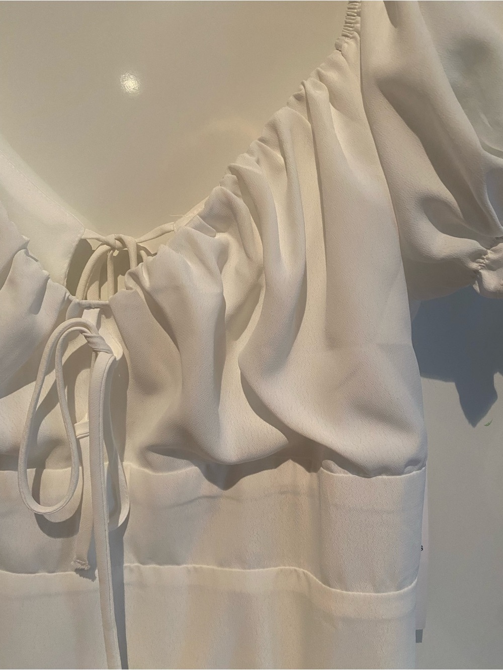 White Ruffle Dress - Picture 3 of 5